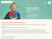 Tablet Screenshot of kinderhuus-gampiross.ch